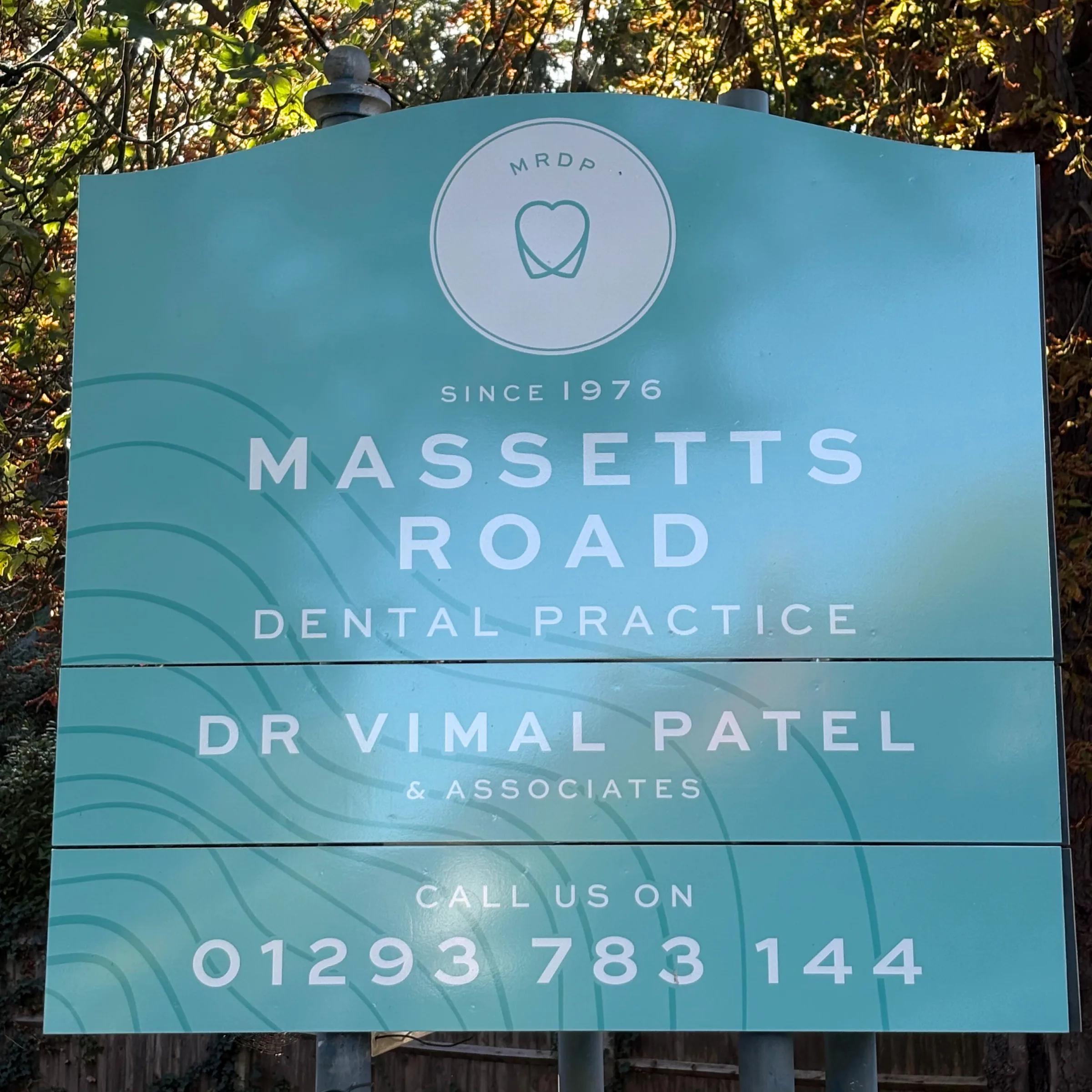 Massetts Road Dental Practice new sign